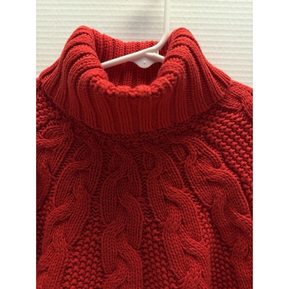 Carters red cable turtleneck warm sweater cable knit size 3T - Picture 7 of 9